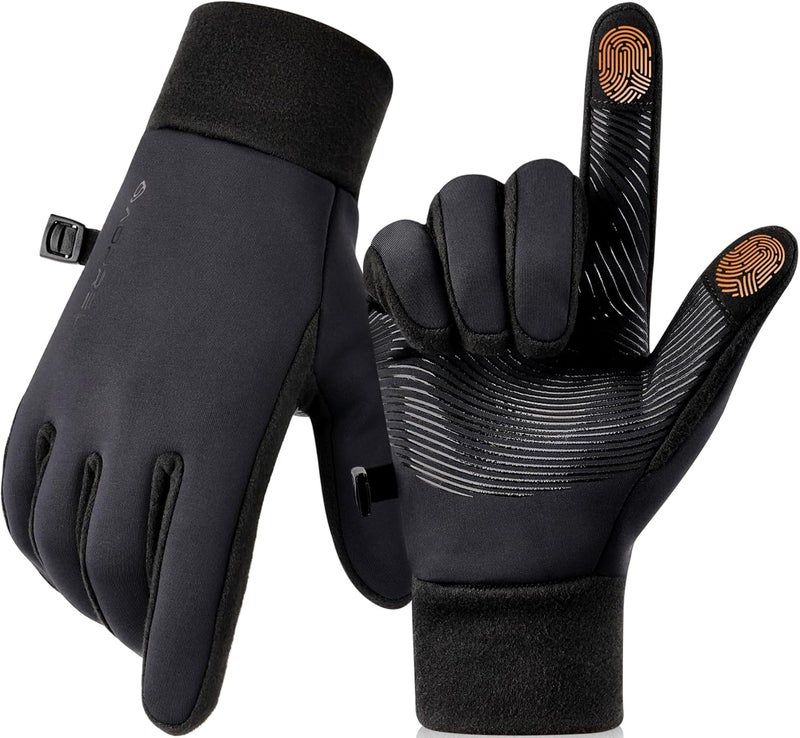 AOPREL Winter Gloves Men Women Windproof Touchscreen Gloves with Liner Thermal,Running Gloves for Cycling Driving Daily Work - Image 1